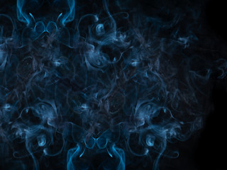 smoke texture on black background.