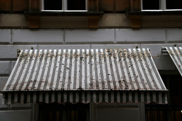 Awning in a shop