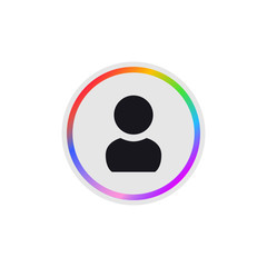 User Account -  Modern App Button