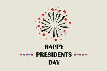 Happy Presidents day in United States, celebrated in February on Washington's birthday. Vector illustration for banner, graphics, prints, slogan tees, stickers, cards, poster, emblem and other creativ