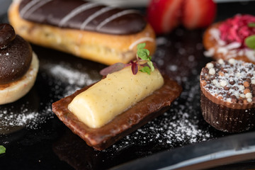 Indian style afternoon desserts tea with stand