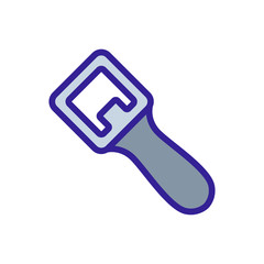 Bottle opener Icon vector. Thin line sign. Isolated contour symbol illustration