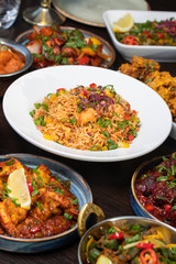 Indian Food with herbs and spices