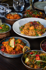 Indian Food with herbs and spices
