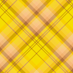 Seamless pattern in amazing yellow, brown and beige colors for plaid, fabric, textile, clothes, tablecloth and other things. Vector image. 2