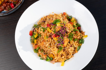 Indian Food with herbs and spices