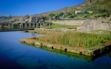 The ancient roman ruins of Villa of Tiberius in Sperlonga, Italy.