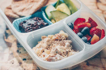 Healthy bento kids lunch