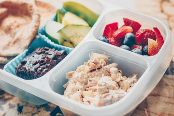 Healthy bento kids lunch