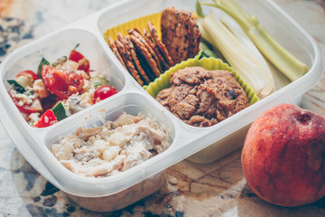 lthy kids lunch, closeup