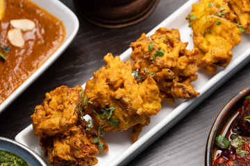 Indian food - deep fried onion 