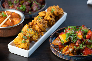 Indian food - deep fried onion 