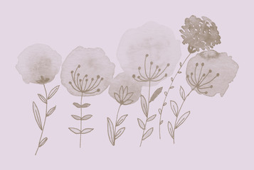 Delicati fiorellini monocromatici
