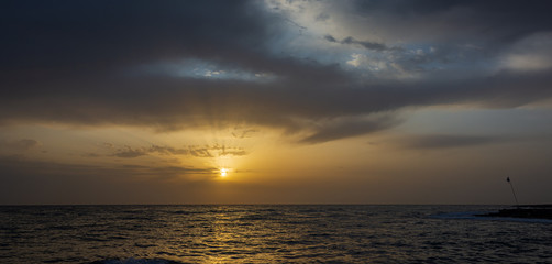 Adriatic sea. Ostuni, Puglia. Sunrise. Renowned seaside resort located in the heart of Salento....