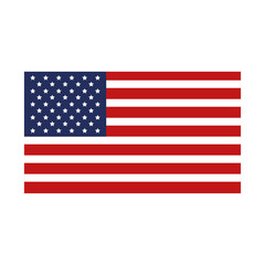 united states flag isolated icon vector illustration design