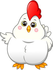 cute baby rooster cartoon