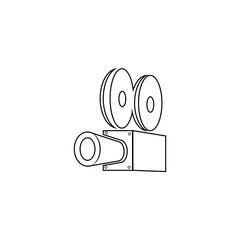 thin line icons for Video Camera,vector illustrations