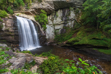 Looking Glass Falls in Pisgah National Forest, near Asheville, North Carolina