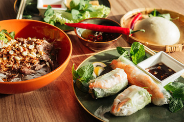 beautiful dish of vietnamese cuisine