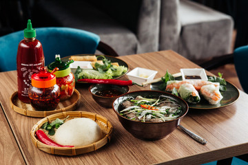 beautiful dish of vietnamese cuisine