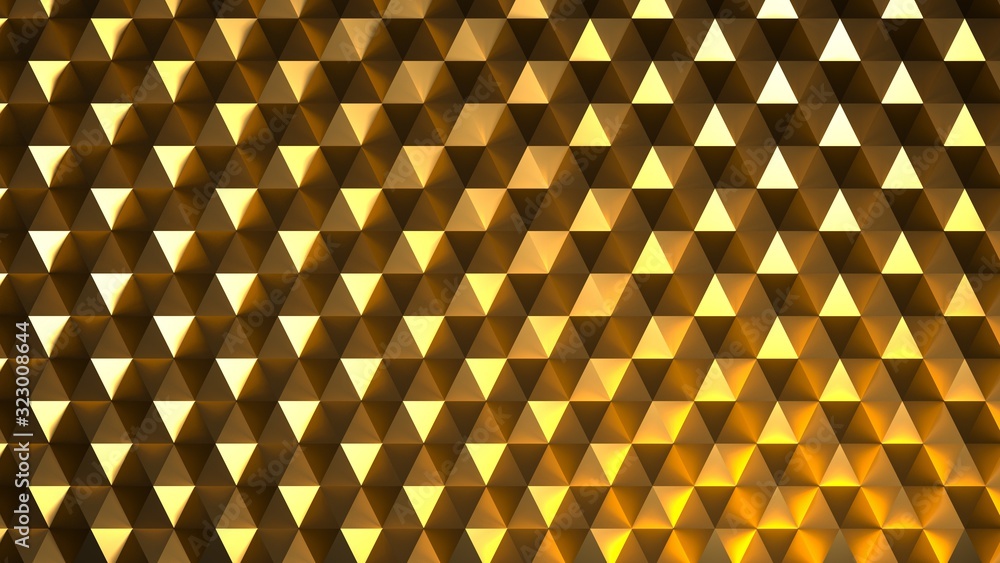 Wall mural abstract image of a hexagon pattern