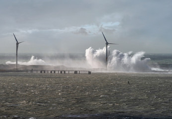 big storm in the north of France