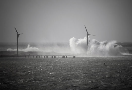 big storm in the north of France