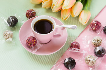 Handmade beautiful multi-colored natural diet vegetarian sweets