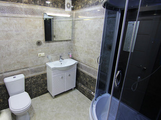interior of modern bathroom