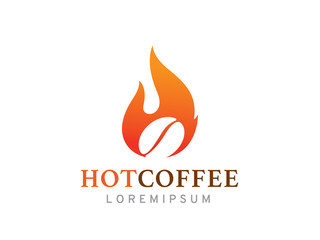 Coffee logo template design, icon, symbol