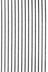 White rough fabric texture background with vertical black lines striped pattern.