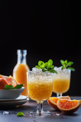 Cocktail with oranges