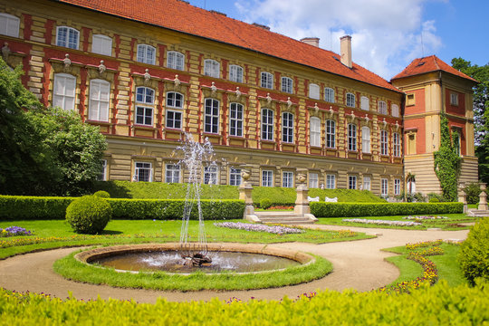 Lancut, Poland - May 12, 2014: Historically the residence of the Pilecki, Lubomirski and Potocki families