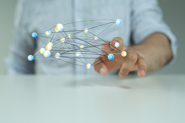 Cloud storage and Computing concept digital