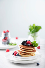 Pancakes with berry