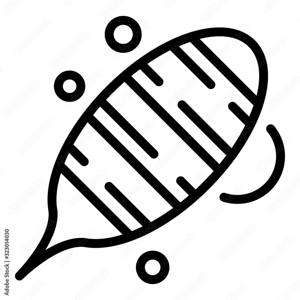 Aufkleber cocoon icon. outline cocoon vector icon for web design isolated on white background