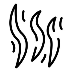 Human worm icon. Outline human worm vector icon for web design isolated on white background