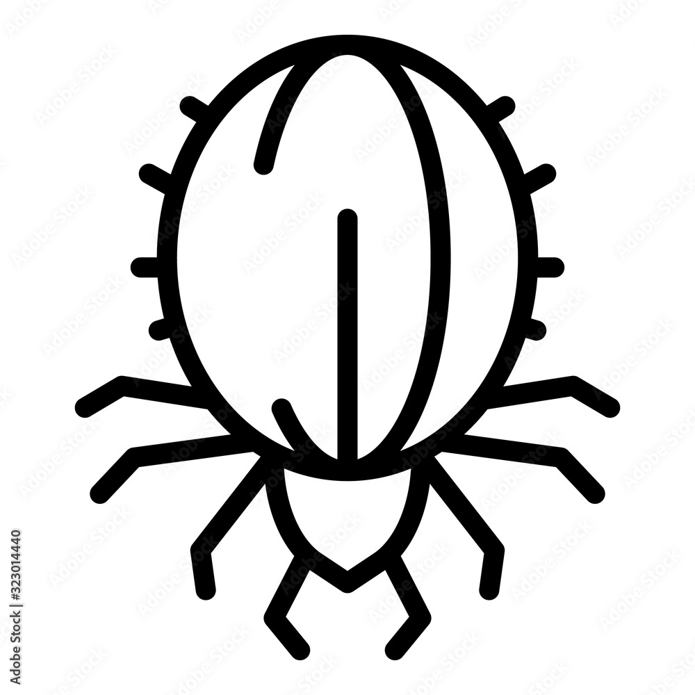 Poster mite icon. outline mite vector icon for web design isolated on white background