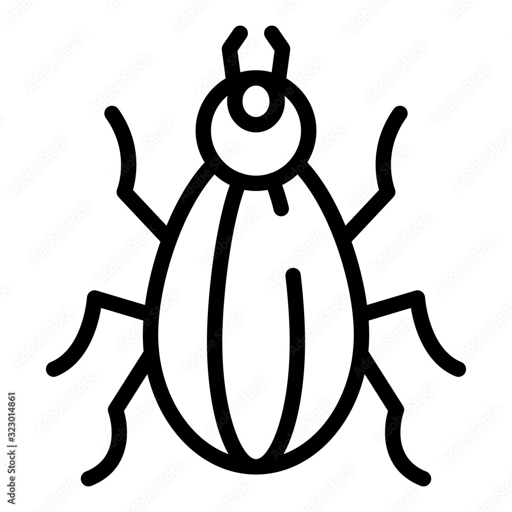 Poster field insect icon. outline field insect vector icon for web design isolated on white background