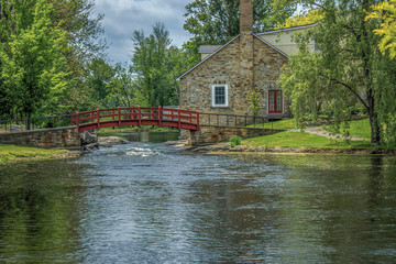 Wooden Bridge and Stone Mill nobody