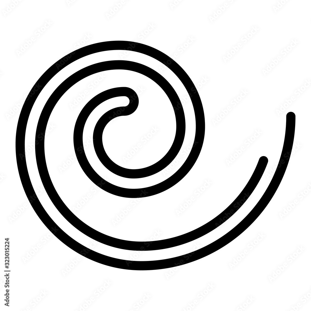 Poster slim worm icon. outline slim worm vector icon for web design isolated on white background