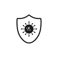 Antivirus, Antibacterial Icon. Flat style vector EPS.
