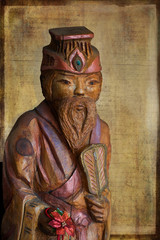 Fototapeta na wymiar Chinese Wood Carving
