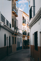 narrow streets of old town Marbella
