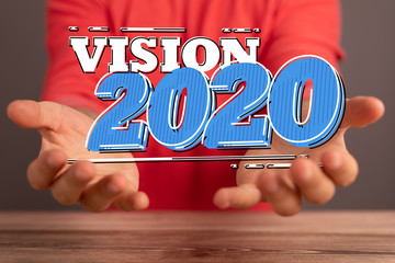year 2020 business solution concept