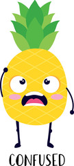 pineapple emoji confused