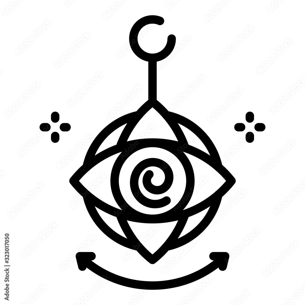 Poster hypnosis moving icon. outline hypnosis moving vector icon for web design isolated on white backgroun