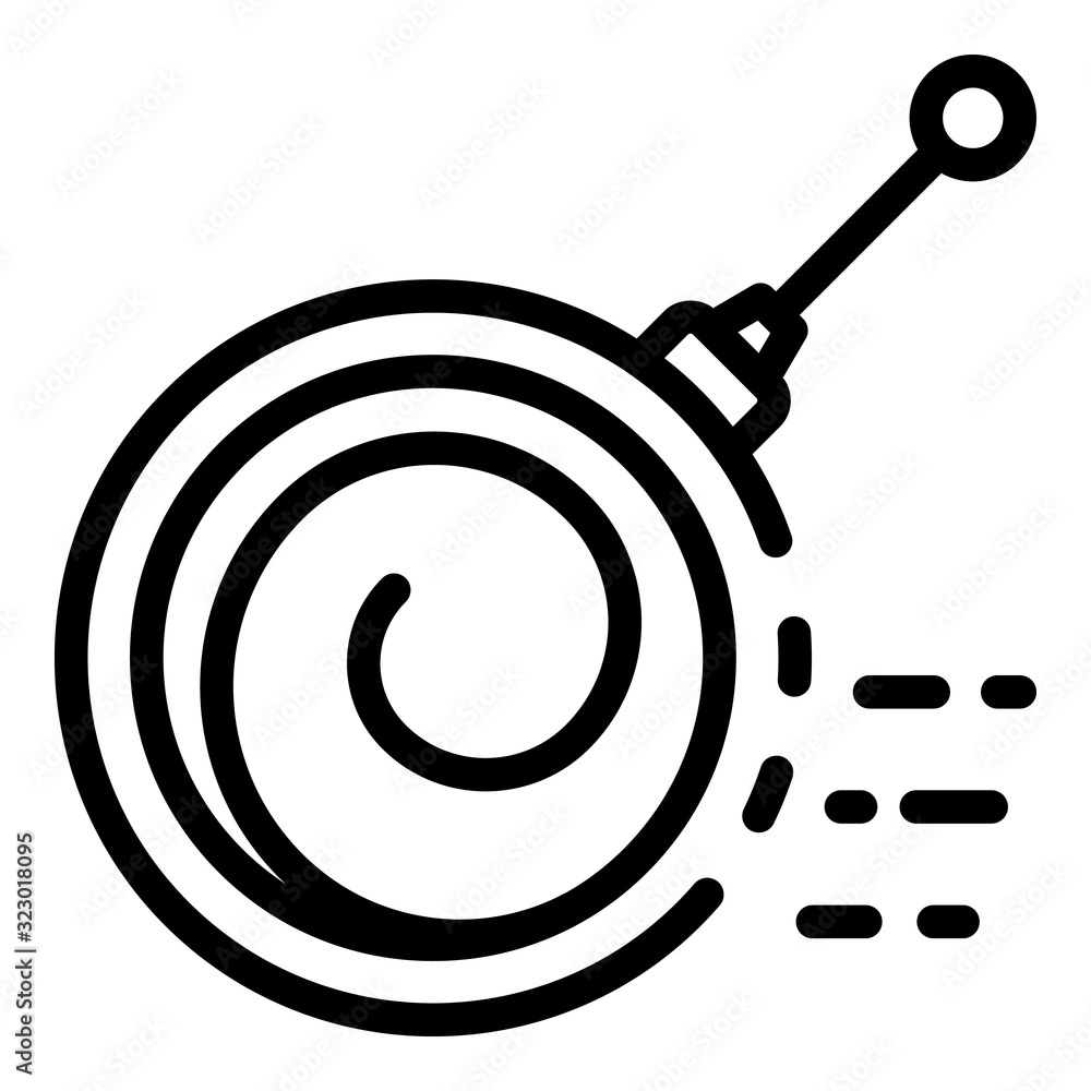 Aufkleber hypnosis support icon. outline hypnosis support vector icon for web design isolated on white backgro