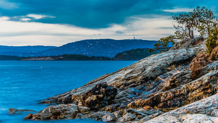 Widok na Oslofjord z Fjordcamp  © Dreamnordno