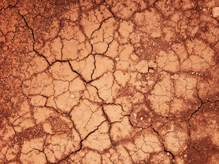 The ground has cracks in the top view for the background